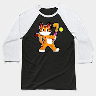 Tiger Field hockey Hockey stick Baseball T-Shirt